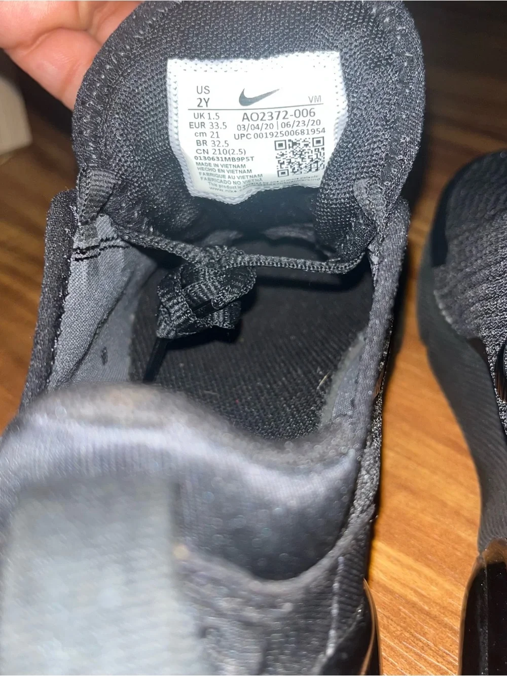 Nike Air Max 270 Boys Preschool Athletic Shoes Black 2Y